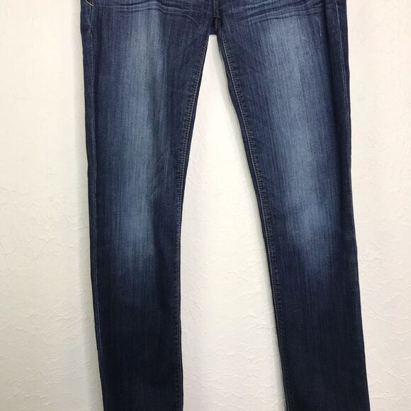 Express Jeans Skinny Dark Wash Denim 2R - Picture 3 of 13